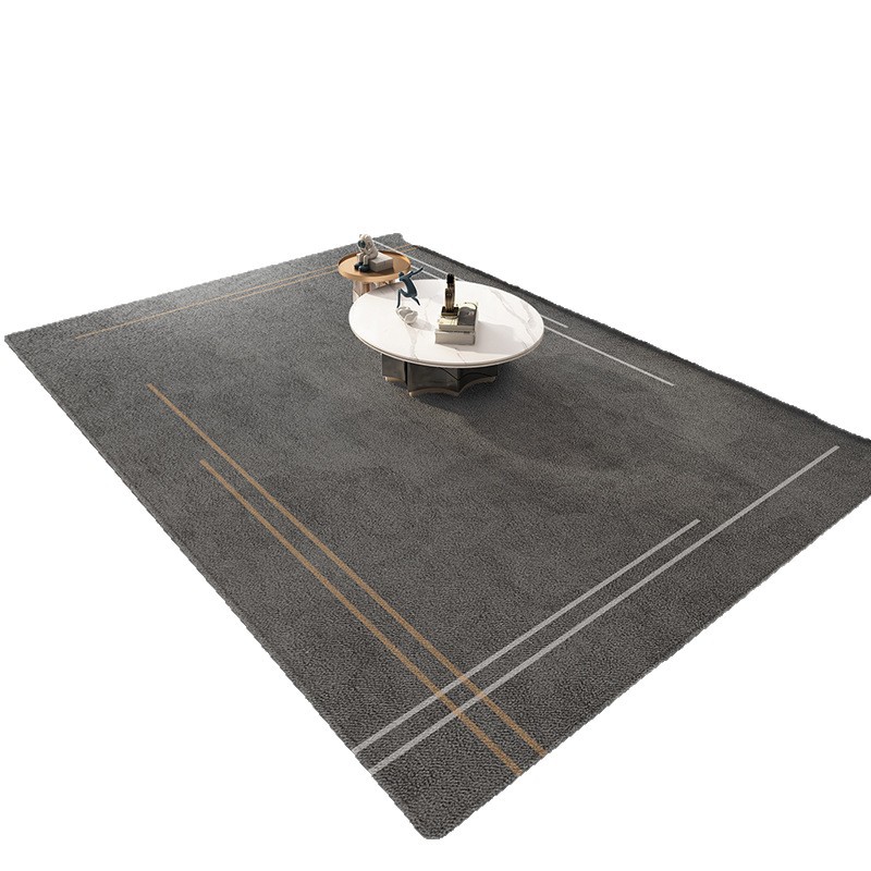 Alta alfombra nórdica alfombra de sala de estar gris resistente a la suciedad antideslizante fácil de cuidar mantas de sofá mantas de cama de dormitorio resistentes al desgaste