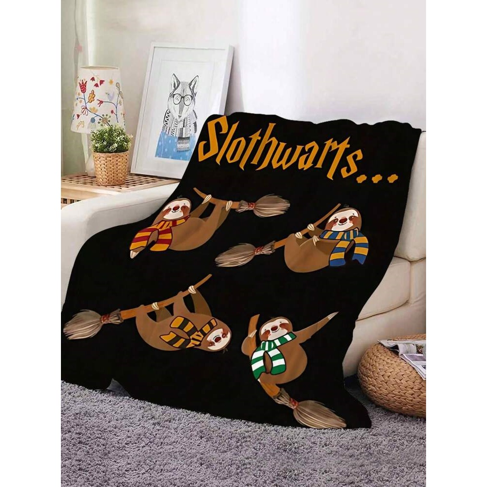 Flannel cartoon cute funny duvet for living room