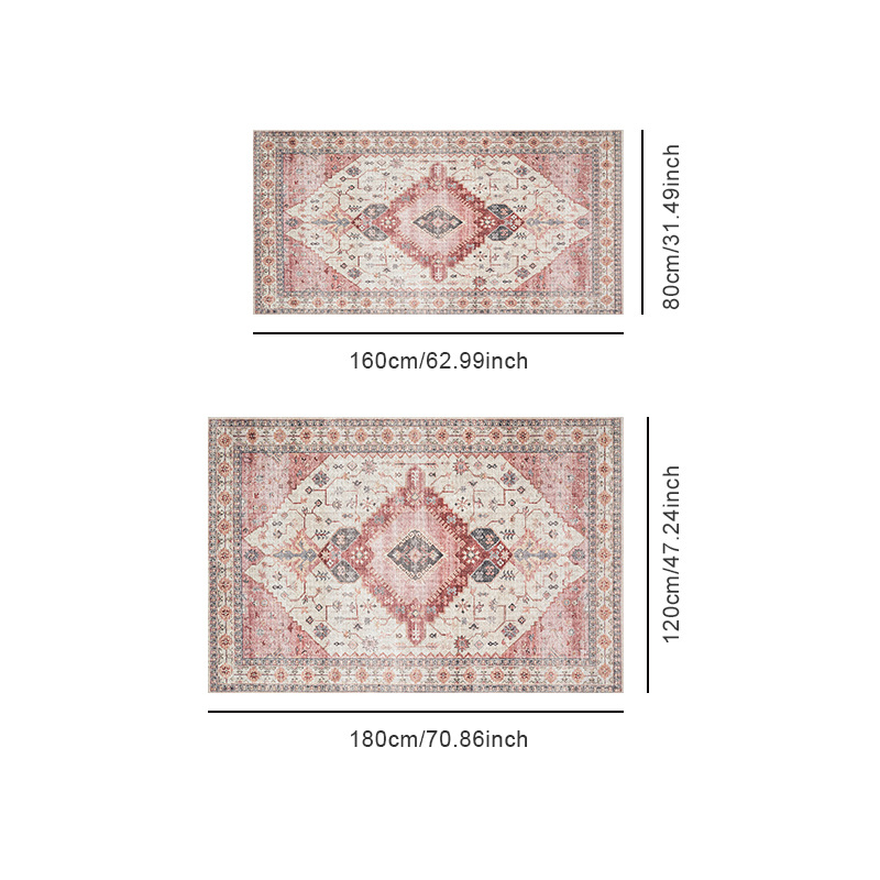 Vintage Teppich Im Türkischen Stil Florale Boho Matte Wohnzimmer_voghion.com