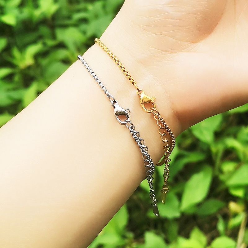 Simple Style Eye Titanium Steel Enamel Bracelets 1 Piece