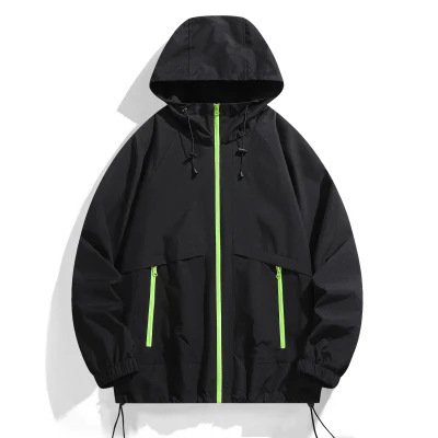 Windproof and Waterproof Jacket for Men, Spring and Autumn Mountain Style Outdoor Cool American Fashion Brand Functional Mountaineering Workwear Jacket