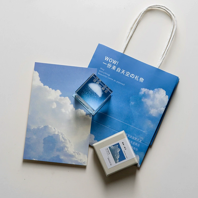 Cloud Cube Desktop Ornament Принятие облака для отправления девушек роскошные отношения, валентинка, подарок на день рождения