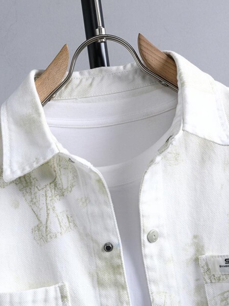 Cotton autumn demi-season trend shirt for leisure