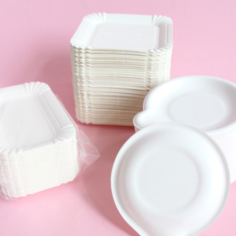 Birthday Paper Plates Pulp Plates Bulk Disposable Party Cake Dessert Plates Dinner Plates Dishes