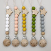 Children's pacifier, silica gel chewy lanyard holder for correct bite