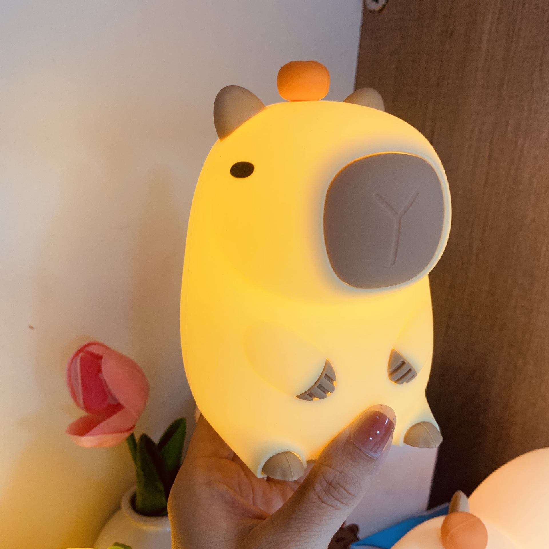 Lámpara de noche para niños regalos se pueden recargar a tiempo creativo lámpara de escritorio atmósfera de luz en línea explosión