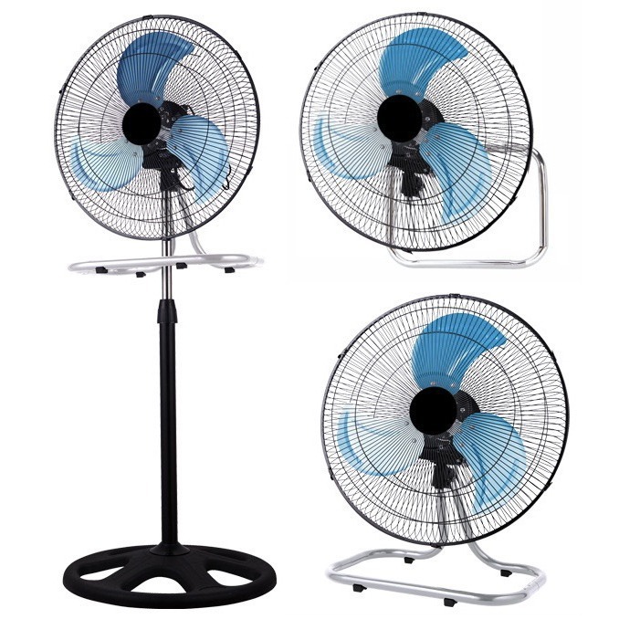 Ventas directas de fábrica Ventilador eléctrico de piso giratorio de 18 pulgadas Red de hierro Ventilador eléctrico de alta potencia tres en uno Comercio exterior transfronterizo