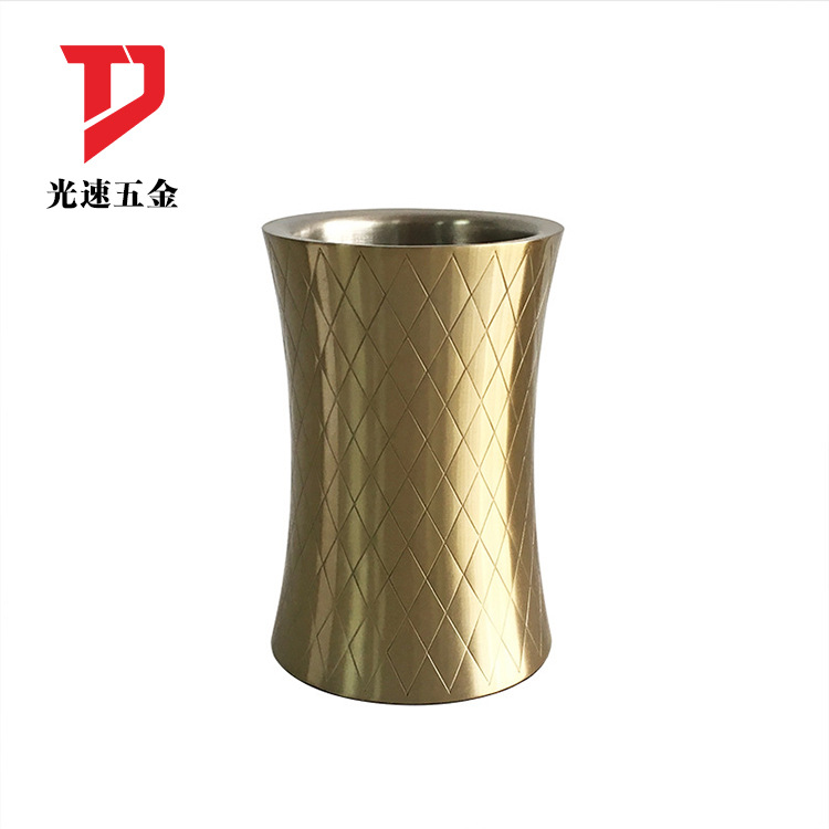 Acero inoxidable cintura apretada doble capa cubo de hielo fábrica directa 2L vino tinto cubo de hielo patrón champán cubo KTV bar suministros