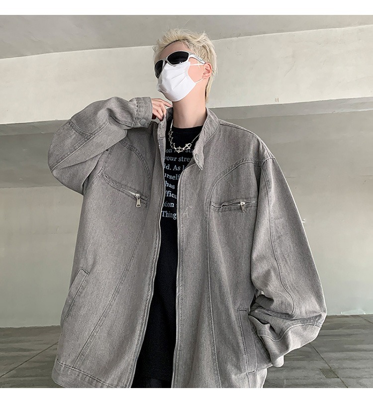 Men's Trendy Baseball Jacket With Zip Design For Spring Autumn_voghion.com