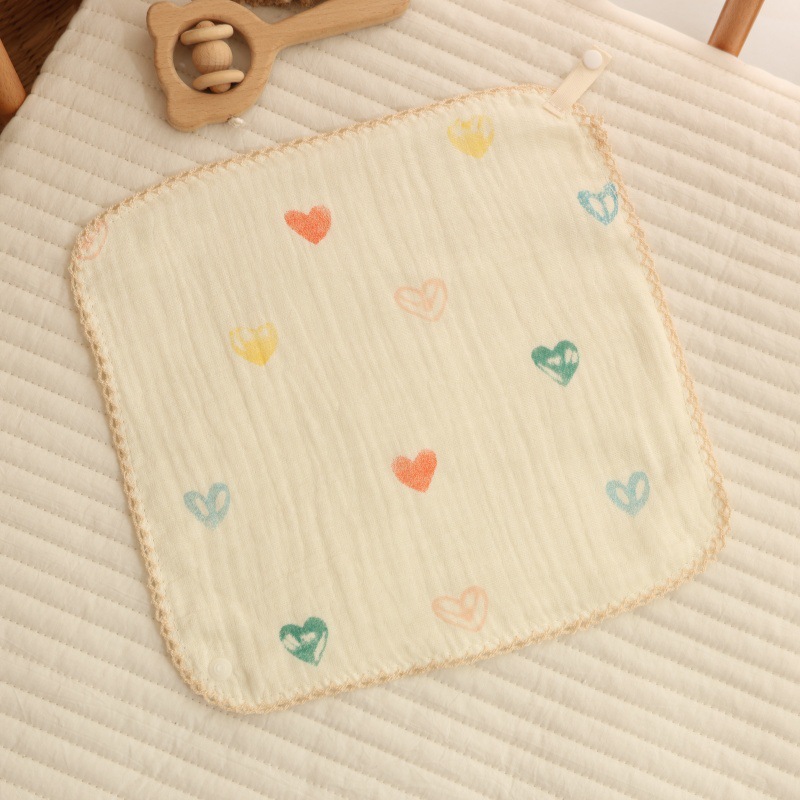 Colorful peach heart