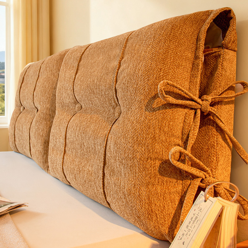 Solid Wood Headboard Soft Cushion Cover, Hard Transformation Tool, Breathable, Thickened, Anti-Collision, Non-Collapse, Sofa, Removable and Washable