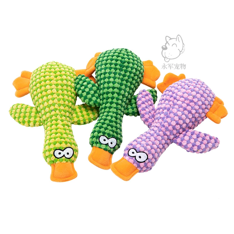 Amazon новый питомец утка игрушка собака утка игрушка звук укус ананас бархатная собака кукла товары для домашних животных