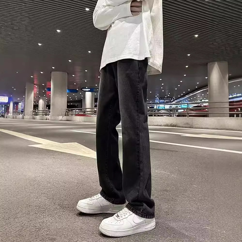 Hollywood-style men's summer 2024 new fashion denim jeans hip-hop Instagram trendy high street fashion punk cool pants