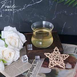 拿铁咖啡玻璃杯牛奶杯简约家用喝水杯子女夏天果汁冷饮料杯啤酒