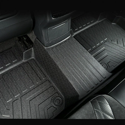 Ayaqaltılar (Kovriklər) — Special Anti-Slip Floor Mats - 16-24-cadillac-xt5-single-layer-tpe-floor-mat-separate-rear-row