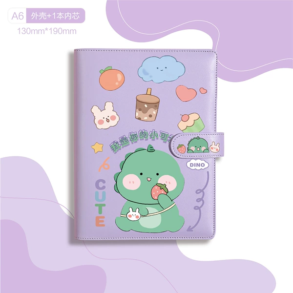Little dinosaur purple ledger 02