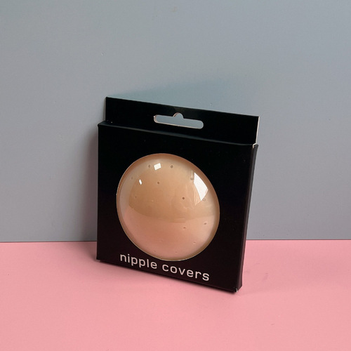 Wholesale breast patch, ultra-thin, anti-bump, traceless, invisible, solid breast patch with glue, no glue, self-adhesive black technology