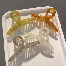 工厂直销大抓夹塑料发夹后脑勺抓夹批发ins风发饰鲨鱼夹裸夹底胚