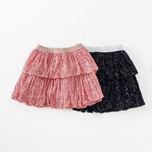 【现货】女童半身裙夏季亮片公主裙儿童蓬蓬裙2025新款小女孩短裙