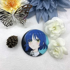 Lonely Rock Pochi-chan Goto Ichiri Animation Peripheral Band Tinplate Sun Valley Bottom Laser Badge Bar Chi