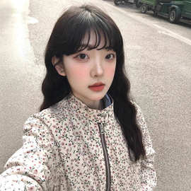 超好看短款外套女春秋款2025年新款百搭小个子碎花双面穿夹克潮服