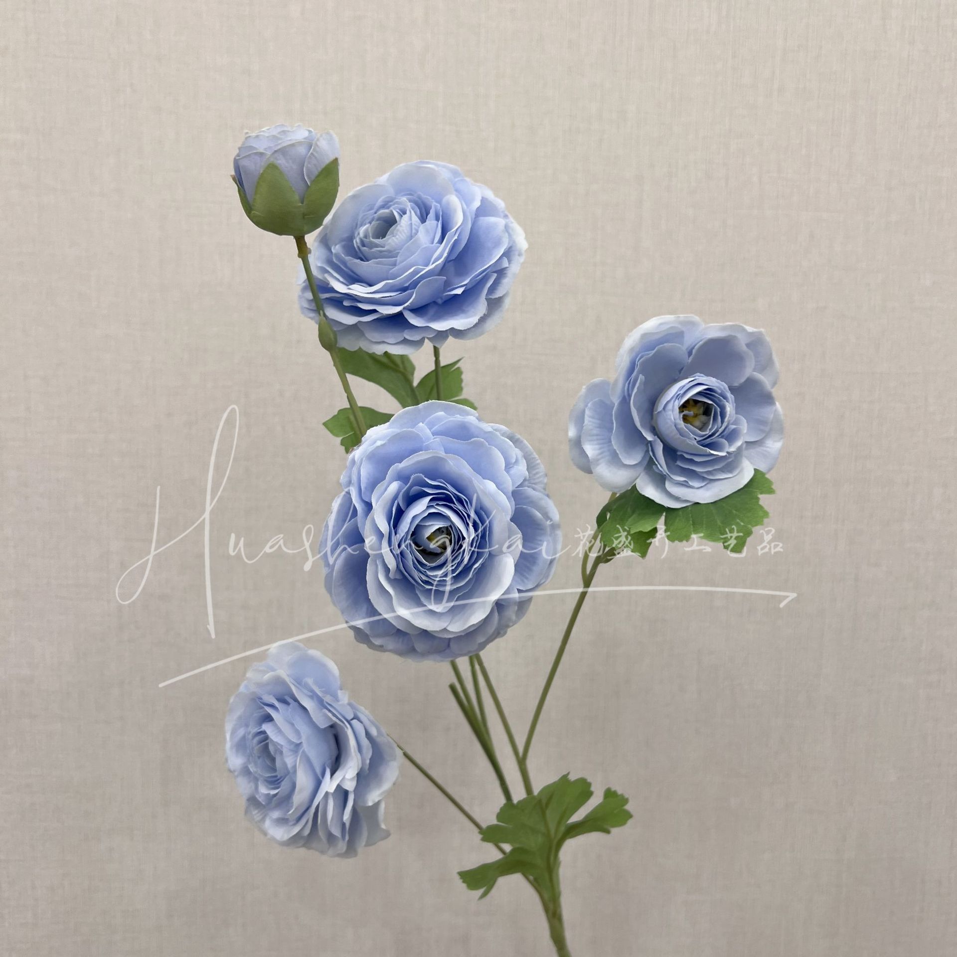 파란색