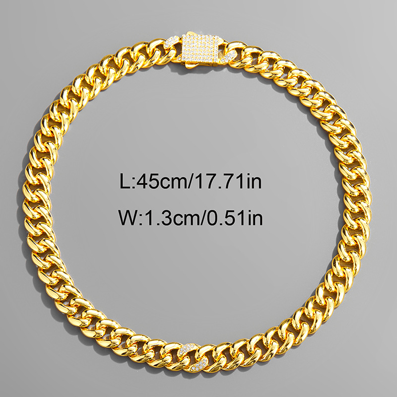Cuban Chain Necklace For Men - Personalized Punk Hip Hop Style_voghion.com