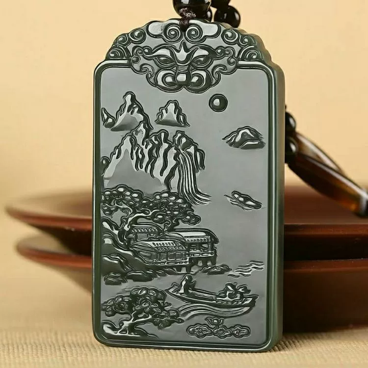 Sansui, pendant jade, wholesale