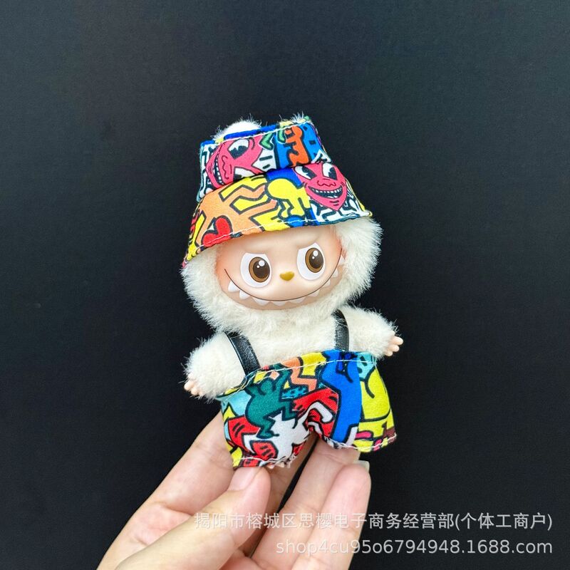 仅衣服适用四代心底密码4.0拉布布娃衣mini版Labubu迷你公仔套装|undefined