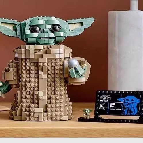 国境を越えた互換性のあるレゴ 75318 スターウォーズシリーズ マンダロリアン ベビーヨーダ 教育用ビルディングブロックで遊ぶ|undefined
