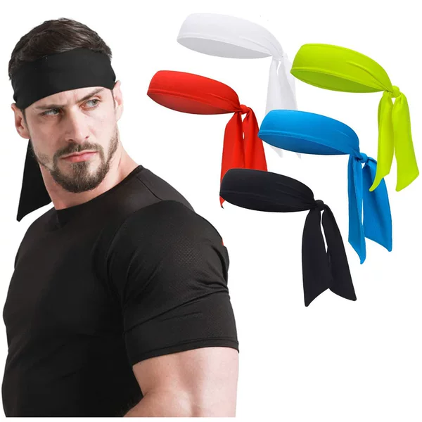 European and American men's and women's outdoor quick-drying tennis pirate hair band outdoor sports fitness turban sweat-absorbent turban elastic headband