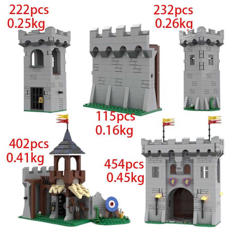 Castle Building Blocks Wall And Tower Set For Kids Toy Construction_voghion.com