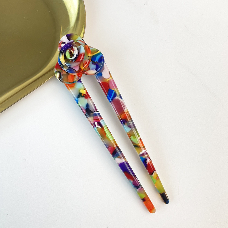 Retro Style Retro Women's Geometric Acetic Acid Sheets Hair Sticks