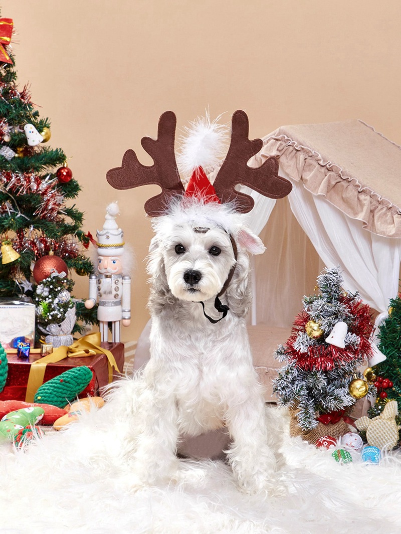 Big Dog Scarf Christmas Headband Dog Clothes Pet Accessories Christmas Product display picture 3