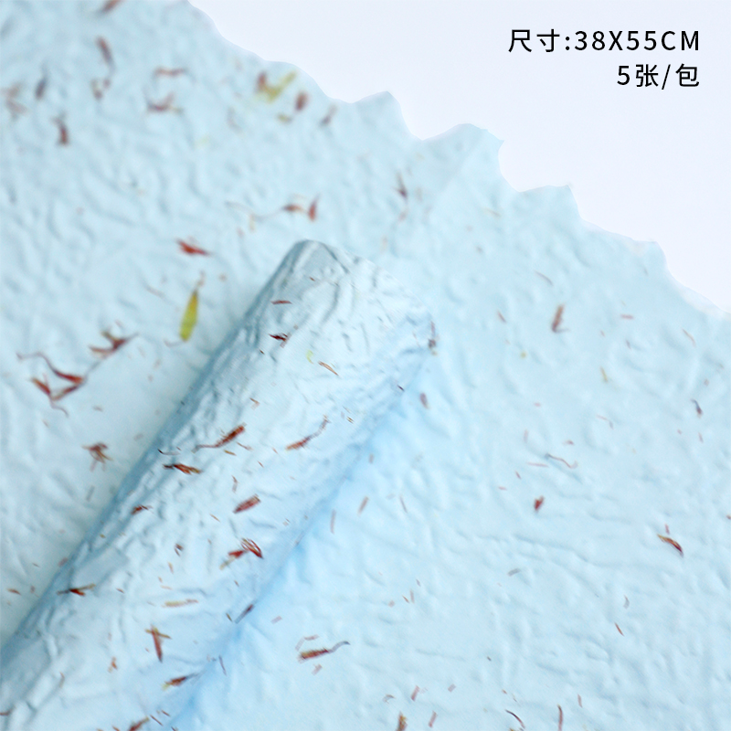 Papel de pétalos desgarrado a mano, papel de flores, papel de embalaje de flores de alta calidad, papel floral Dongba, papel floral al por mayor image 59