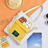 Shopping bag, capacious shoulder bag, brand backpack for leisure, Korean style, wholesale