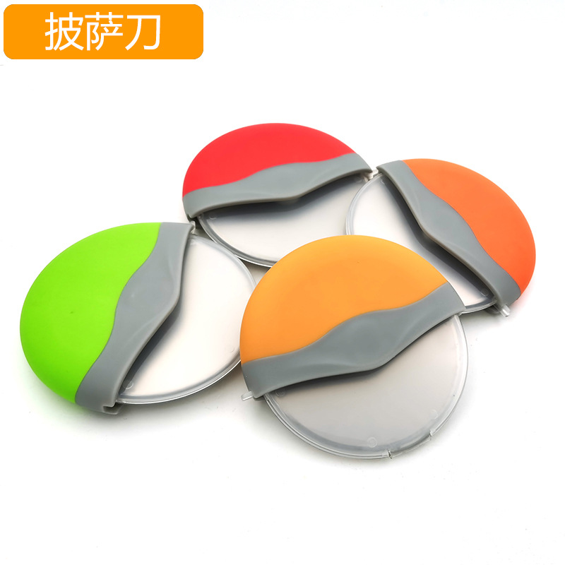 现货不锈钢披萨刀介饼刀PIZZA车轮滚刀比萨切刀芝士铲刀烘焙工具