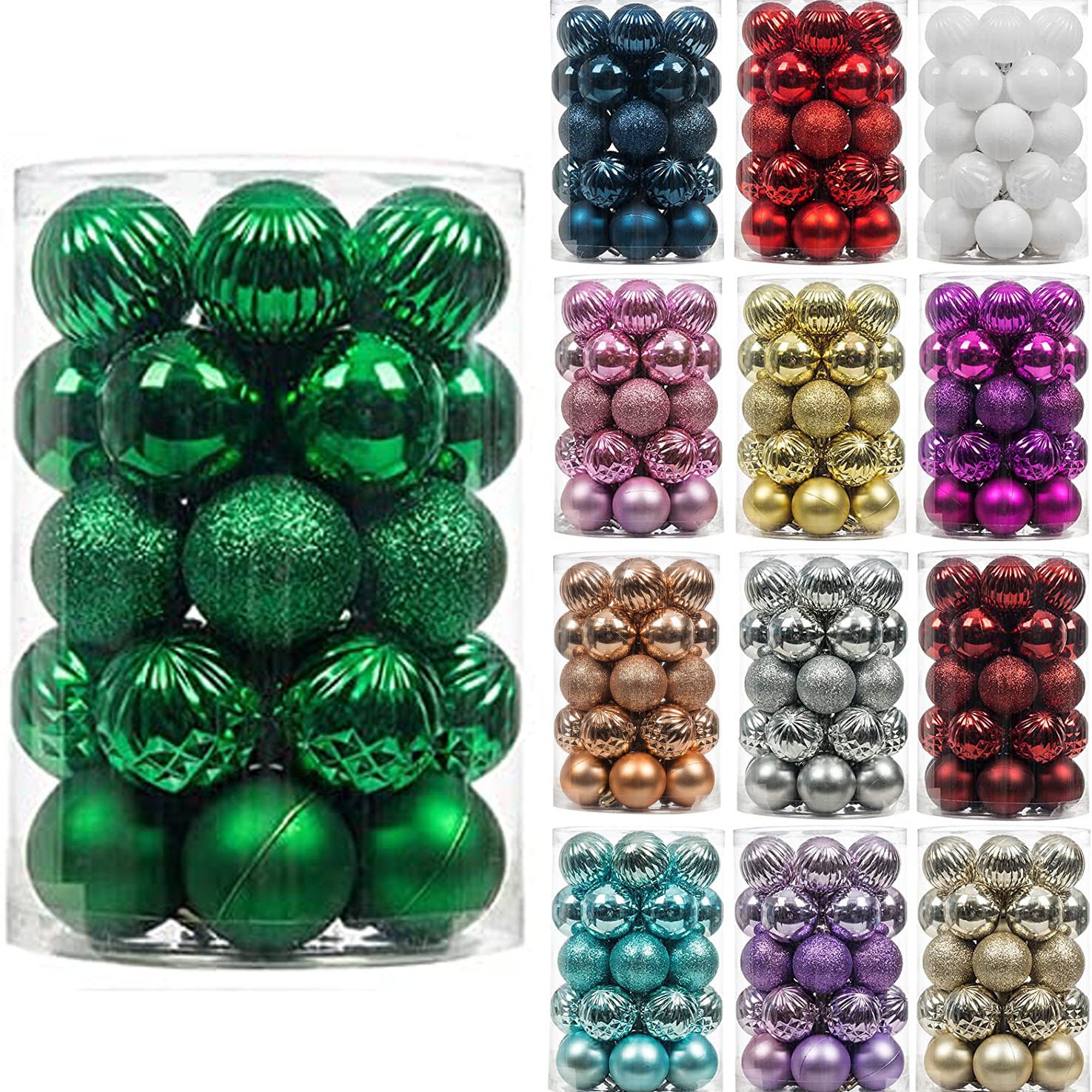 2024 nuevo transfronterizo para la decoración de Navidad colgante 30 caja de regalo de Navidad de color sólido