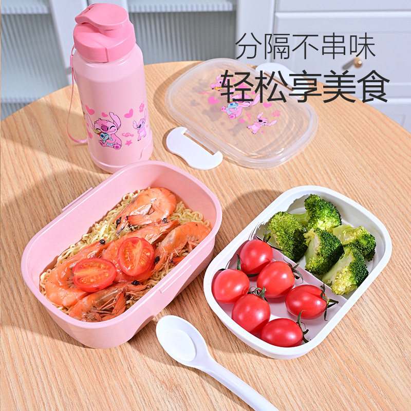 Capybara Lunch Box and Water Cup Set, Large Capacity, Microwaveable Lunch Box, Portable and Stylish Lunch Box for Students 2