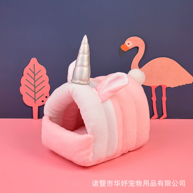 Плюшевая подстилка для животных (Hamsk) из хлопка с теплом, размеры S–XL, дизайны зайчик/единорог/олень/корона
