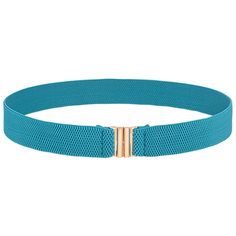 3cm gold buckle/light blue