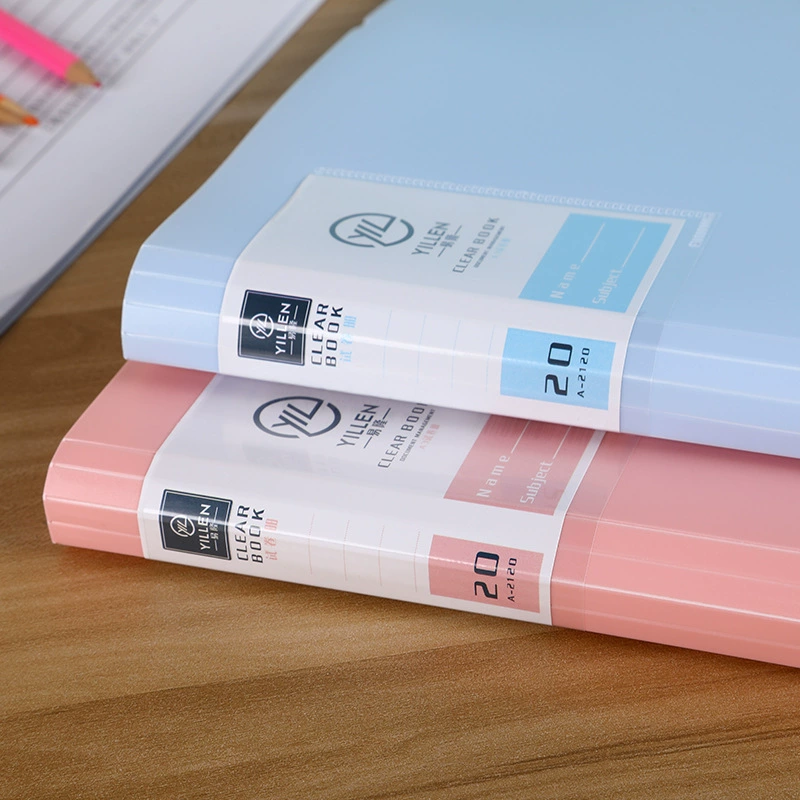 Student A3 Test Book Morandi Data Book Transparent Multi -layer Page Pickings File File Bags Bag Collection Book