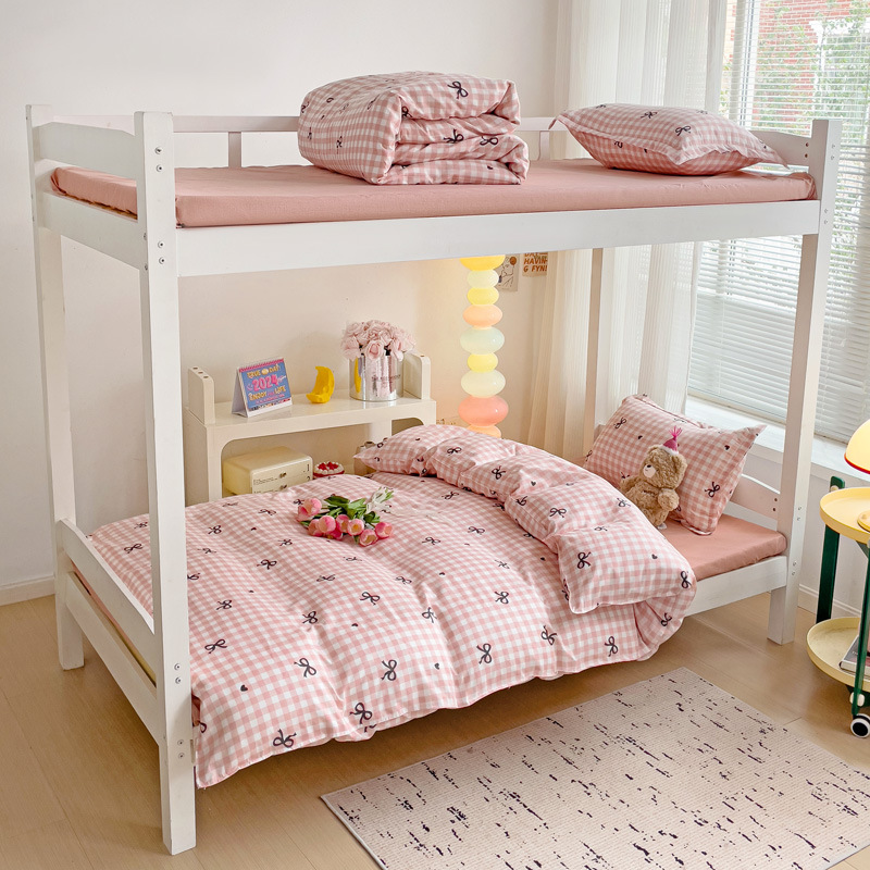Waterproof Urine-Proof Student Three-Piece Dormitory Bunk Bed Bedding Set Four-Piece Dormitory Single Bed Fitted Sheet
