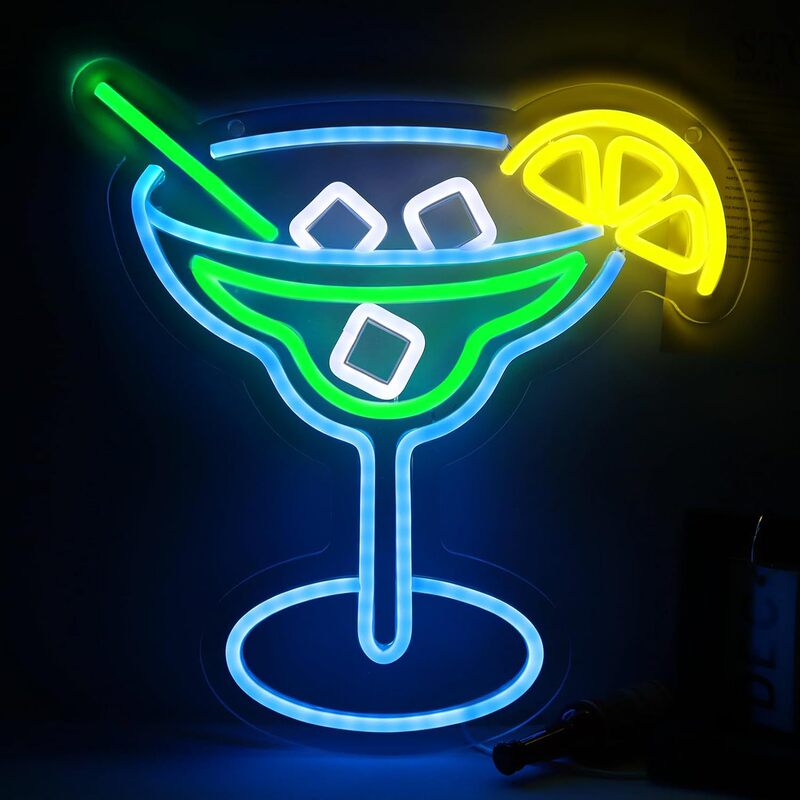 Cocktail Neon Sign Bar Restaurant Party Decorative Light Bedroom Lounge Atmosphere Light Cross-Border Popular Wall Light Cocktail Neon Sign Bar Restaurant Party Decorative Light Bedroom Lounge Atmosphere Light Cross-Border Popular Wall Light