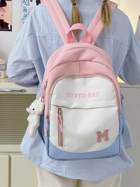 Children's Spring outing small backpack primary school students make up a missed lesson small schoolbag girls travel high-value leisure cute backpack