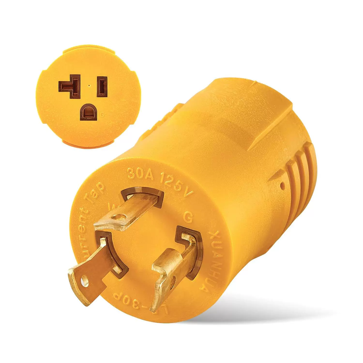 供应亚马逊同款电源线插头，NEMA L5-30P  to 5-15R/20R转换头