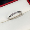 Zirconium, platinum ring, universal accessory, nail decoration, new collection, light luxury style