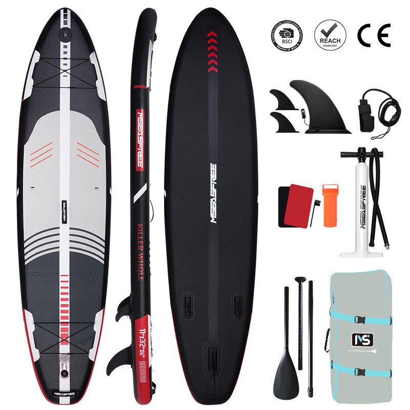 Tablero de remo inflable MS Free Mountain Sea SUP Tablero de remo de pie Pesca Tablero vertical Tablero de pulpa Barco en el mar