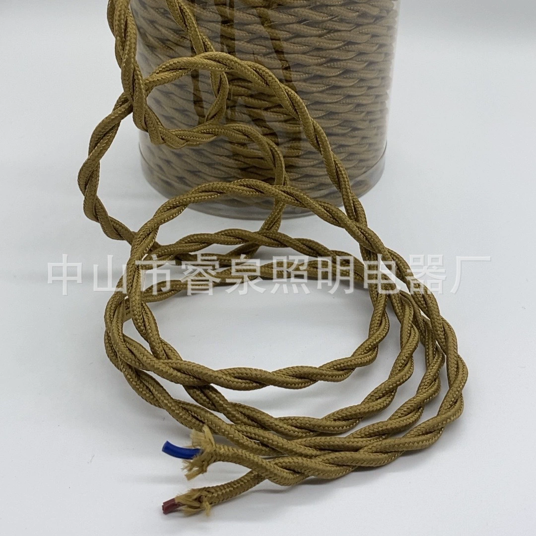 Woven lights, ceiling lamp, retro power cable, wholesale, handmade