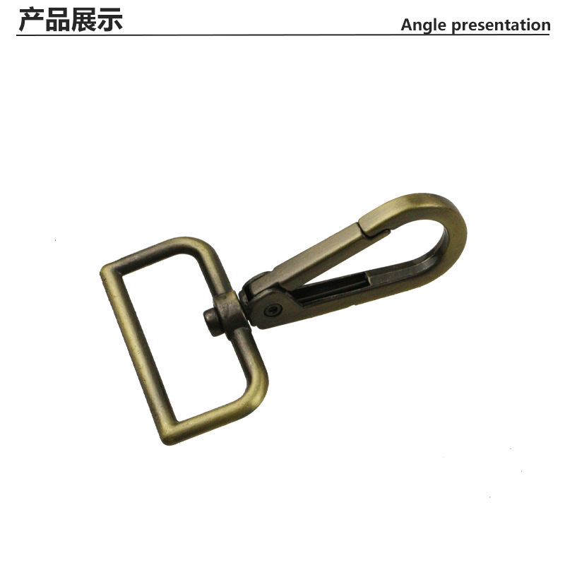 1インチ2キーホルダーフック接続バックルケース金具肩ひもフック内径3.2センチ